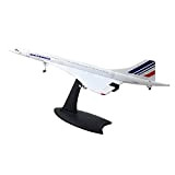 Qeunrtiy 1/200 Concorde Aereo Passeggero Supersonico Air France Airways Modello per Collezione di Visualizzazione Statica