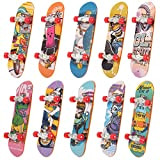 QINIFIFY Mini Tastiera, 6 Pezzi Mini Skateboards Finger Skate Boarding Skatepark Giocattolo Regalo Creativo Giochi Sportivi per Bambini