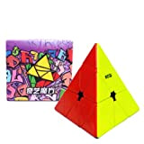 QiYi MP Pyraminx - Puzzle magnetico a forma di cubo, accessori + supporto KewbzUK