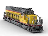 QJWM Technik Train Building Block Model, Denver & Rio Grande Western EMD SD40T-2 Moc Model Kit Building Kit, Esclusivo Collezione ...