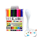 QROXY Dooddy Magic Painting Pens, Magical Water Painting Pen, Magic Floating Ink Pens Set for Kids, Erasing Whiteboard Marker Pens ...