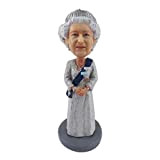 Queen Elizabeth Bobblehead, Queen Elizabeth Doll Jubilee 2022 Bobbleheads giocattolo Regina Elisabetta II Figurine Bobbling Annuendo testa Action Figure Regina ...