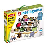 Quercetti-0232 Smart Puzzle Jungle & Savana Prima Infanzia, Gioco Magnetico con Animali, Multicolore, 0232