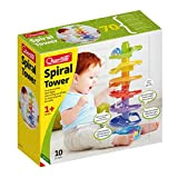 Quercetti 6501 Spiral Tower-Pista per Biglie Prima Infanzia, Tradizionale, STEM Toy, 6501