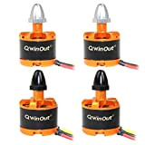 QWinOut 920KV Brushless Motor with Motor cap for 3-4S Lipo F330 F450 F550 Compatible for DJI Phantom Cheerson CX-20 DIY ...