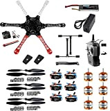 QWinOut F550 Airframe RC Hexacopter Drone Kit DIY PNF Unassembly Combo Set with Kkmulticopter Flight Controller for Beginners (with Battery ...