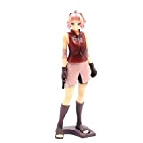 QWYU 25cm Naruto Shippuden Haruno Sakura Standing Ver. Action Figure Model PVC Anime Girl Statue Giocattolo da Collezione
