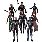 QWYU 8pezzi/Set Origin Legends Movie Endgame Hawkeye Iron Widow Nebula Action Figure Heads Toys Occhio di Falco