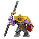 QWYU Super Heroes Avengers Compound Battle Thanos Iron Man Thor Model Building Blocks Enlighten Figure Toys for Children Viola