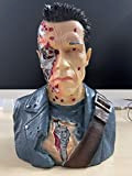 QWYU Terminator T800 Busto Arnold Schwarzenegger Resina Figura Statua Giocattolo Battaglia Danni Collezione Modello Scrivania Decorazione