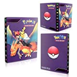 Raccoglitore Carte per Carte Pokemon, Album Carte, Porta Carte per Cards GX VMAX, 30 pagine, può contenere 240 carte