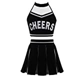 ranrann Vestito Cheerleaders Costume Carnevale da Bambina Football Americano Scuola Superiore Crop Top + Minigonna Fancy Dress Cosplay Festa Party ...