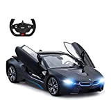RASTAR BMW i8 modello di auto, 1:14 BMW telecomando auto, BMW i8 giocattolo per bambini, porte aperte da RC/luci di ...