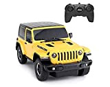 RASTAR Jeep Wrangler JL 1:24 RC giocattolo auto, telecomando auto, giallo, per bambini ragazze più piccoli