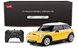 RASTAR Mini Cooper S 1:24 RC giocattolo auto, telecomando auto, regalo per bambini (Giallo)