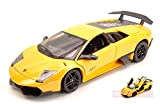rastar MODELLINO in Scala Compatibile con Lamborghini Murcielago LP670-4 SV 2009 Yellow 1:24 RAT39300Y