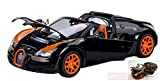 rastar RAT43900BO Bugatti Veyron 16.4 Grand Sport 2012 Black/Orange 1:18 Model Compatibile con