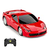 RASTAR - Telecomando per Ferrari giocattolo, telecomando per Ferrari 458 Italia in scala 1:24, Ferrari giocattolo rossa.