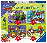 Ravensburger 03053 Super Zings, 4 Puzzle ina Box per Bambini, Età Raccomandata 3+