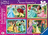 Ravensburger 051700 Principesse Disney, 4 Puzzle da 42 Pezzi per Bambini, Età Raccomandata 4+