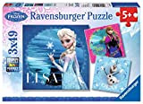 Ravensburger 09269 7 - Frozen: Elsa e Anna, Puzzle 3x49 Pezzi