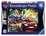 Ravensburger 10520 - Cars Neon Racers Disney, Puzzle 100 pezzi XXL