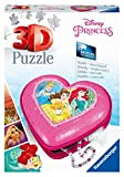 Ravensburger 3D Puzzle 11234 - Herzschatulle - Disney Princess - 54 Teile - für Disney Fans ab 8 Jahren: Erlebe ...
