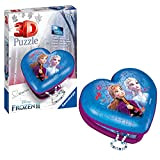 Ravensburger 3D Puzzle 11236 - Herzschatulle Disney Frozen 2-54 Teile - Aufbewahrungsbox für Fans von Anna und Elsa ab 8 ...