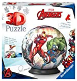 Ravensburger - 3D Puzzle Avengers, Puzzle Ball, 72 Pezzi, 6+ Anni