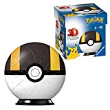 Ravensburger 3D Puzzleball, Pokémon Hyperball Nera, 54 Pezzi, età Raccomandata 6+, Colore Bianco, 11266 1