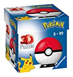 Ravensburger 3D Puzzleball, Pokémon Pokeball Classic, 54 Pezzi, età Raccomandata 6+, Colore Bianco, 11256 2