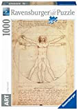 Ravensburger - Art Collezion: Uomo Vitruviano, Leonardo Puzzle, 1000 Pezzi, Colore Multicolore, 15250