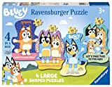 Ravensburger, Bluey, Shaped 4 in a Box, Puzzle per Bambini, Età Consigliata 3+, Multicolore, 03132 0