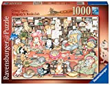 Ravensburger Crazy Cats Bingley's Bookclub - Puzzle da 1000 pezzi, per adulti e bambini dai 12 anni in su