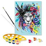 Ravensburger - CreArt Trend Boho Lion, Dipingere Adult 14+ Anni, Multicolore, 201303