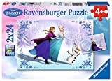 Ravensburger- Frozen: Sorelle per Sempre Disney Puzzle per Bambini, Multicolore, 2 x 24 Pezzi, 09115 7