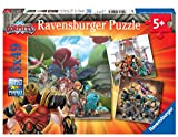 Ravensburger Gormiti Puzzle per Bambini, Multicolore, 3 x 49 Pezzi, 05016