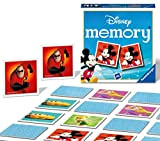 Ravensburger Italy - Disney I Classici personaggi Memory in Formato Pocket, 15x15 cm, Gioco in Cartone, 24 Coppie in Cartone, ...
