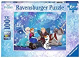Ravensburger Italy Frozen 100 PIEZAS XXL Puzzle Disney L'Incanto del Ghiaccio bambini-100 Pezzi, Multicolore, One Size, 10911