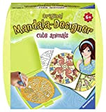 Ravensburger Mandala Designer Mini Cute Animals 29766 - Set di Disegno Creativo per Bambini dai 6 Anni in su, con ...