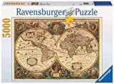 Ravensburger-Mappamondo Antico Jigsaw, 5000 Pezzi Puzzle da Adulti, Età Consigliata 14 +, Multicolore, 17411
