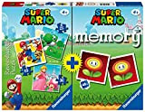 Ravensburger Multipack Super Mario, Puzzle e Memory, 3 Puzzle, 48 Carte, Gioco da Tavola, Puzzle per Bambini, Età Consigliata 4+