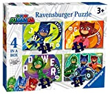 Ravensburger PJ Masks-Puzzle da 10 cm (12, 16, 20, 24 pezzi) per bambini dai 3 anni in su, 0, 5058