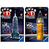 Ravensburger Puzzle 3D Empire State Building-Edizione Speciale Notte, 216 Pezzi, Colore Nero, 12566 1