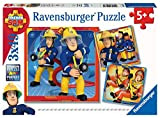 Ravensburger Puzzle 3x49, per Bambini a Partire da 5 Anni, 18x18 cm, Sam il Pompiere