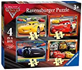 Ravensburger Puzzle, Cars, 4 Puzzle in a Box, 12-16-20-24 Pezzi, Puzzle per Bambini, Puzzle Cars, Età Consigliata 3+ Anni