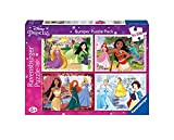 Ravensburger Puzzle Disney Princess, 4 Puzzle Di 100 Pezzi Per Bambini, Età 5+ Anni, Multicolore, 05229 5