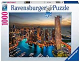 Ravensburger - Puzzle Dubai Marina di notte, Esclusiva Amazon, 1000 Pezzi, Puzzle Adulti