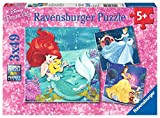 Ravensburger Puzzle, Le Avventure delle Principesse Disney, Puzzle 3 x 49 Pezzi, Puzzle per Bambini, Puzzle Principesse Disney, Età Consigliata ...