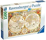 Ravensburger Puzzle Mappa, Mappamondo storico, Puzzle 1500 pezzi, Relax, Puzzles da Adulti, Dimensione: 80x60 cm, Stampa di alta qualità, Cartina